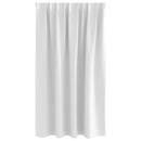 vidaXL Fekete Függöny Gyűrűkkel 2 pcs Fényes fehér 140 x 140 cm