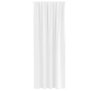 vidaXL Fekete Függöny Gyűrűkkel 2 pcs Tiszta Fehér 245 x 140 cm