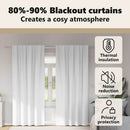 vidaXL Fekete Függöny Gyűrűkkel 2 pcs Fényes fehér 260 x 140 cm