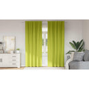 vidaXL Fekete Függöny Gyűrűkkel 2 pcs Zöld 260 x 140 cm Poliészter