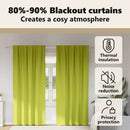 vidaXL Fekete Függöny Gyűrűkkel 2 pcs Zöld 260 x 140 cm Poliészter
