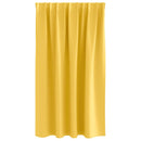 vidaXL Fekete Függöny Gyűrűkkel 2 pcs Mustár sárga 140 x 140 cm