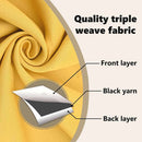 vidaXL Fekete Függöny Gyűrűkkel 2 pcs Mustár sárga 260 x 140 cm