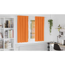 vidaXL Fekete Függöny Gyűrűkkel 2 pcs Narancssárga 175 x 140 cm