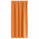 vidaXL Fekete Függöny Gyűrűkkel 2 pcs Narancssárga 175 x 140 cm
