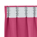 vidaXL Fekete Függöny Gyűrűkkel 2 pcs Élénk rózsaszín 225 x 140 cm