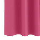 vidaXL Fekete Függöny Gyűrűkkel 2 pcs Élénk rózsaszín 225 x 140 cm