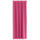 vidaXL Fekete Függöny Gyűrűkkel 2 pcs Élénk rózsaszín 225 x 140 cm
