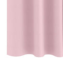 vidaXL Fekete Függöny Gyűrűkkel 2 db Babarózsaszín 175 x 140 cm