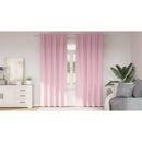 vidaXL Fekete Függöny Gyűrűkkel 2 pcs Babarózsaszín 260 x 140 cm