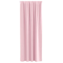 vidaXL Fekete Függöny Gyűrűkkel 2 pcs Babarózsaszín 260 x 140 cm