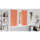 vidaXL Fekete Függöny Gyűrűkkel 2 pcs Terrakotta 175 x 140 cm