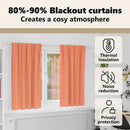 vidaXL Fekete Függöny Gyűrűkkel 2 pcs Terrakotta 175 x 140 cm