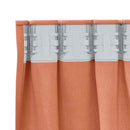 vidaXL Fekete Függöny Gyűrűkkel 2 pcs Terrakotta 225 x 140 cm