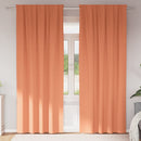 vidaXL Fekete Függöny Gyűrűkkel 2 pcs Terrakotta 225 x 140 cm