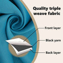 vidaXL Fekete Függöny Gyűrűkkel 2 pcs Türkiz 175 x 140 cm Poliészter