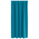 vidaXL Fekete Függöny Gyűrűkkel 2 pcs Türkiz 175 x 140 cm Poliészter