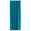 vidaXL Fekete Függöny Gyűrűkkel 2 pcs Türkiz 225 x 140 cm Poliészter