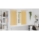 vidaXL Fekete Függöny Gyűrűkkel 2 pcs Bézs 175 x 140 cm Poliészter