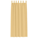 vidaXL Fekete Függöny Gyűrűkkel 2 pcs Bézs 260 x 140 cm Poliészter