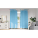 vidaXL Fekete Függöny Gyűrűkkel 2 pcs Világoskék 245 x 140 cm