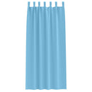 vidaXL Fekete Függöny Gyűrűkkel 2 pcs Világoskék 260 x 140 cm
