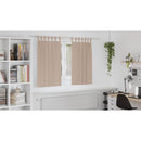 vidaXL Fekete Függöny Gyűrűkkel 2 pcs Tópszínű 140 x 140 cm Poliészter