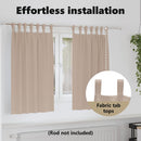 vidaXL Fekete Függöny Gyűrűkkel 2 pcs Tópszínű 140 x 140 cm Poliészter