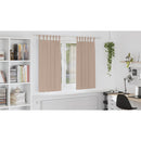 vidaXL Fekete Függöny Gyűrűkkel 2 db Tópszínű 175 x 140 cm Poliészter