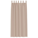 vidaXL Fekete Függöny Gyűrűkkel 2 pcs Tópszínű 225 x 140 cm Poliészter