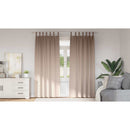 vidaXL Fekete Függöny Gyűrűkkel 2 pcs Tópszínű 260 x 140 cm Poliészter