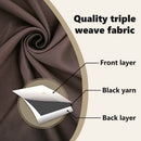 vidaXL Fekete Függöny Gyűrűkkel 2 pcs Sötét Barna 175 x 140 cm