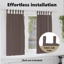 vidaXL Fekete Függöny Gyűrűkkel 2 pcs Sötét Barna 175 x 140 cm