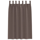 vidaXL Fekete Függöny Gyűrűkkel 2 pcs Sötét Barna 175 x 140 cm