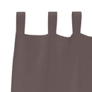 vidaXL Fekete Függöny Gyűrűkkel 2 pcs Sötét Barna 245 x 140 cm