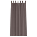 vidaXL Fekete Függöny Gyűrűkkel 2 pcs Sötét Barna 245 x 140 cm