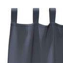 vidaXL Fekete Függöny Gyűrűkkel 2 pcs Antracit 140 x 140 cm Poliészter