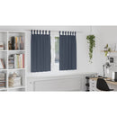 vidaXL Fekete Függöny Gyűrűkkel 2 pcs Antracit 140 x 140 cm Poliészter