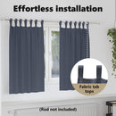 vidaXL Fekete Függöny Gyűrűkkel 2 pcs Antracit 140 x 140 cm Poliészter