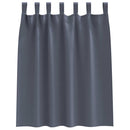 vidaXL Fekete Függöny Gyűrűkkel 2 pcs Antracit 140 x 140 cm Poliészter