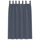 vidaXL Fekete Függöny Gyűrűkkel 2 pcs Antracit 175 x 140 cm Poliészter