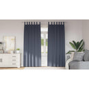 vidaXL Fekete Függöny Gyűrűkkel 2 pcs Antracit 225 x 140 cm Poliészter