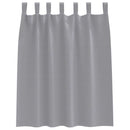 vidaXL Fekete Függöny Gyűrűkkel 2 pcs Világosszürke 140 x 140 cm