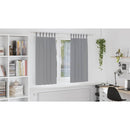 vidaXL Fekete Függöny Gyűrűkkel 2 pcs Világosszürke 175 x 140 cm