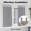 vidaXL Fekete Függöny Gyűrűkkel 2 pcs Világosszürke 175 x 140 cm