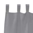 vidaXL Fekete Függöny Gyűrűkkel 2 pcs Világosszürke 245 x 140 cm