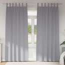 vidaXL Fekete Függöny Gyűrűkkel 2 pcs Világosszürke 245 x 140 cm