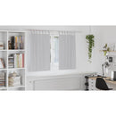 vidaXL Fekete Függöny Gyűrűkkel 2 pcs Világosszürke 140 x 140 cm
