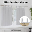 vidaXL Fekete Függöny Gyűrűkkel 2 pcs Világosszürke 140 x 140 cm