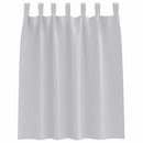 vidaXL Fekete Függöny Gyűrűkkel 2 pcs Világosszürke 140 x 140 cm